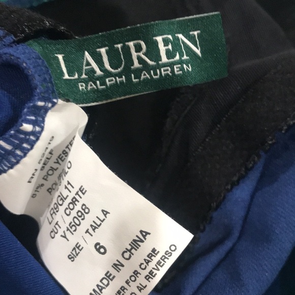 Ralph Lauren one piece halter Ombre women’s swimsuit exotic A-Blue NWT - Picture 4 of 4